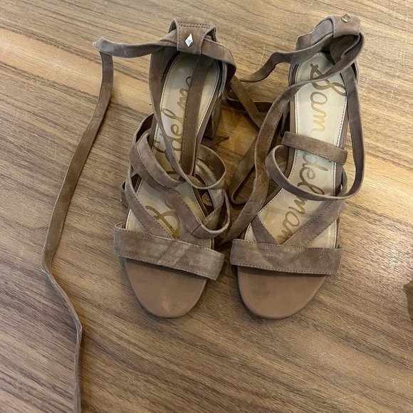 Sam Edelman Sheri Suede City Sandals, Golden Caramel - Picture 5 of 8